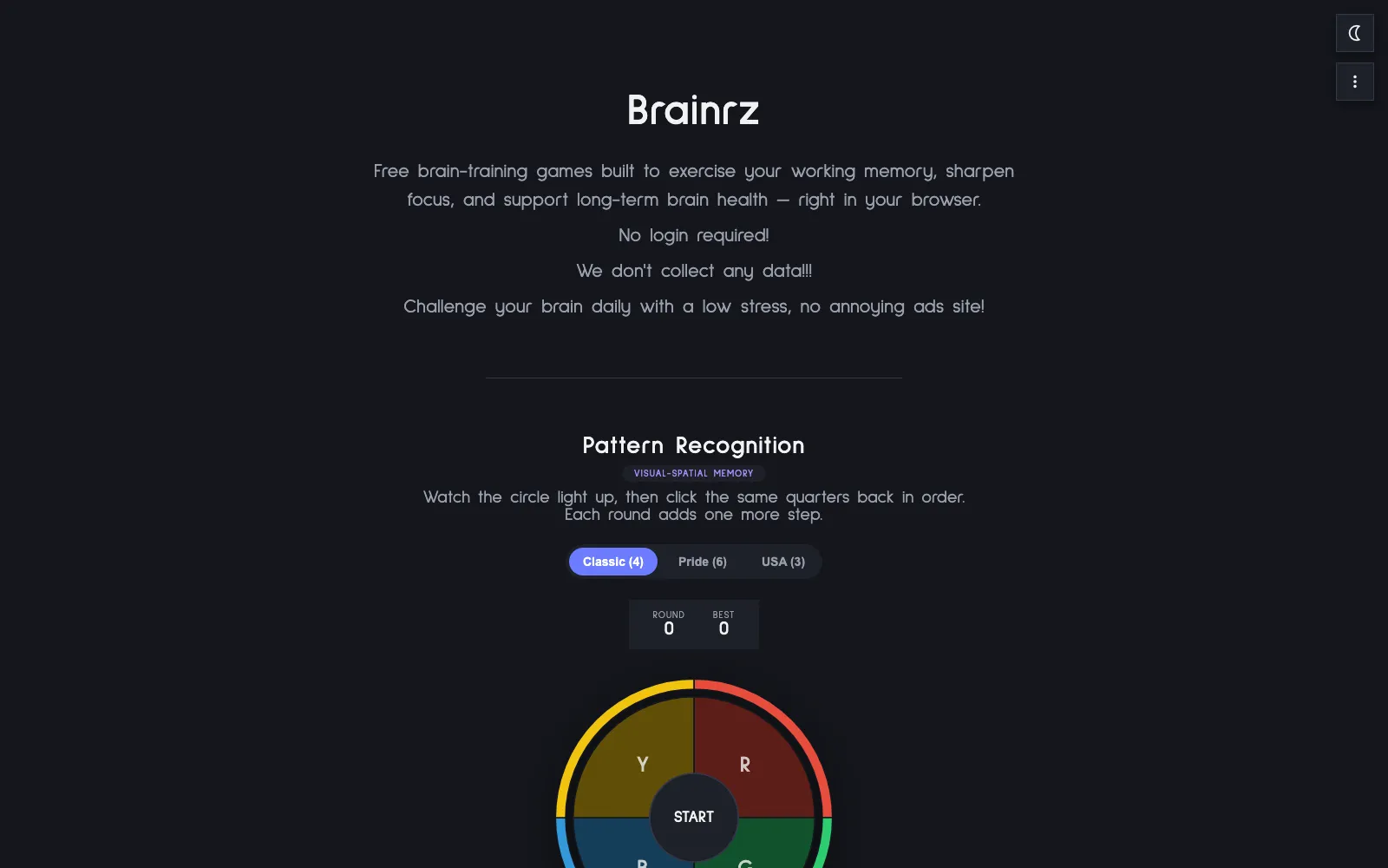 Brainrz homepage
